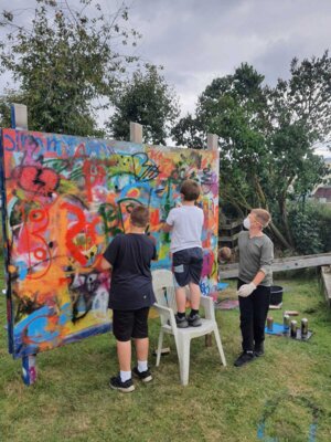 Foto des Albums: Graffiti-Workshop im Jugendgarten 2023 (01. 09. 2023)