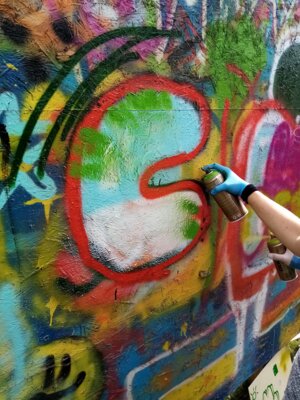 Foto des Albums: Graffiti-Workshop im Jugendgarten 2023 (01. 09. 2023)