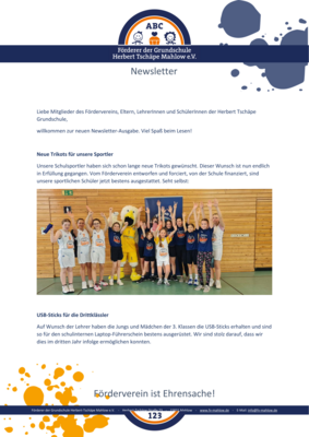 Foto des Albums: Newsletter Förderverein