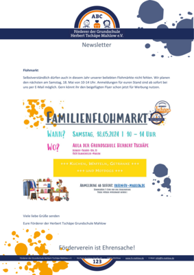 Foto des Albums: Newsletter Förderverein