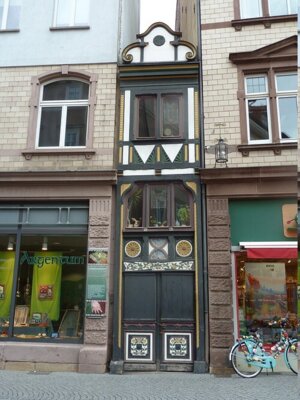 Schmalstes (2,05m) bewohntes Fachwerkhaus Deutschlands  (Bild vergr&ouml;&szlig;ern)