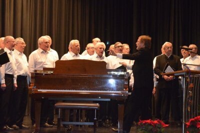 M&auml;nnerchor dirigiert von Peter Wilhelm  (Bild vergr&ouml;&szlig;ern)