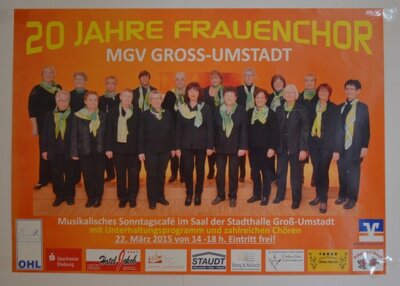 20 Jahre Frauenchor, Einladung  (Bild vergr&ouml;&szlig;ern)