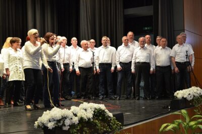 GSL Chor zusammen mit der S&auml;ngerlust Dieburg, Chorleiter: Werner Utmelleki  (Bild vergr&ouml;&szlig;ern)