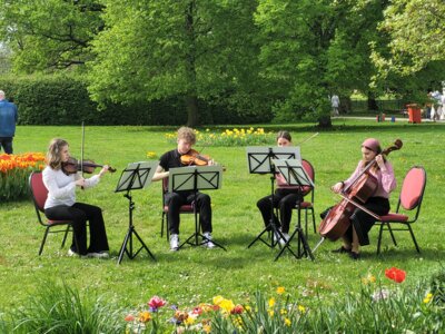 Foto des Albums: Probentage mit unseren rumänischen Freunden anlässlich des Tulpenfestes in Luckau am 14. April 2024