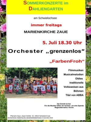 Foto des Albums: Konzert in Dahliengarten Zaue am 05. Juli 2024