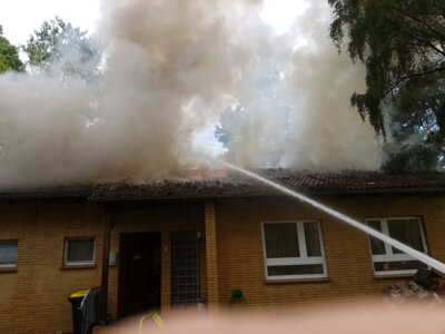 Dachstuhlbrand in Gorleben  (Bild vergr&ouml;&szlig;ern)