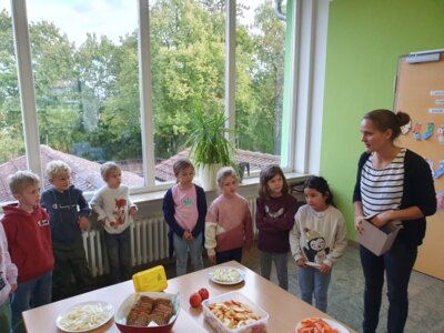 Foto des Albums: Aktion Bio-Brot-Box in den Klassen 1a und 1b