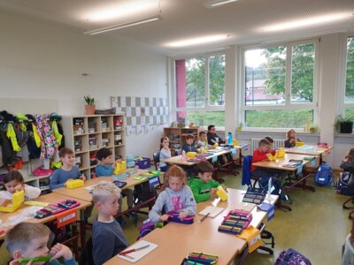 Foto des Albums: Aktion Bio-Brot-Box in den Klassen 1a und 1b