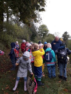 Foto des Albums: Die Kinder der Klassen 2a und 2b erkunden die Hecke als Lebensraum
