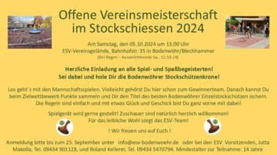 Foto des Albums: Vereinsmeisterschaft 2024
