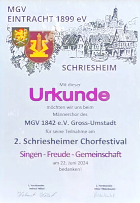 die Urkunde  (Bild vergr&ouml;&szlig;ern)