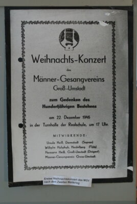 Weihnachtskonzert 1946  (Bild vergr&ouml;&szlig;ern)