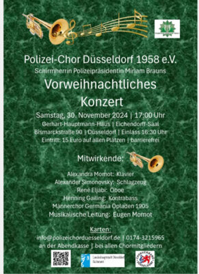 Fotoalbum Konzert mit dem Polizeichor Düsseldorf am 30.11.2024 um 17.00 Uhr