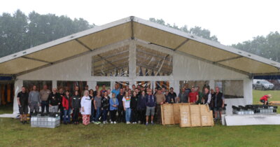 Fotoalbum Zeltaufbau am 13.07.2025