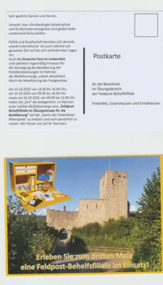 Foto des Albums: 3.Übung Feldpost Behelfsfiliale