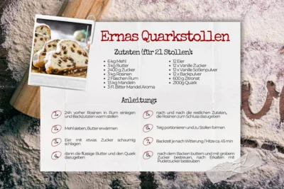 Ernas Quarkstollen  (Bild vergr&ouml;&szlig;ern)