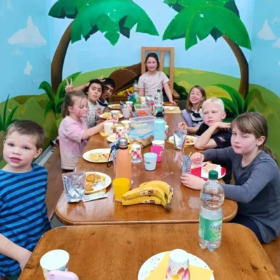 Pause im Springolino 