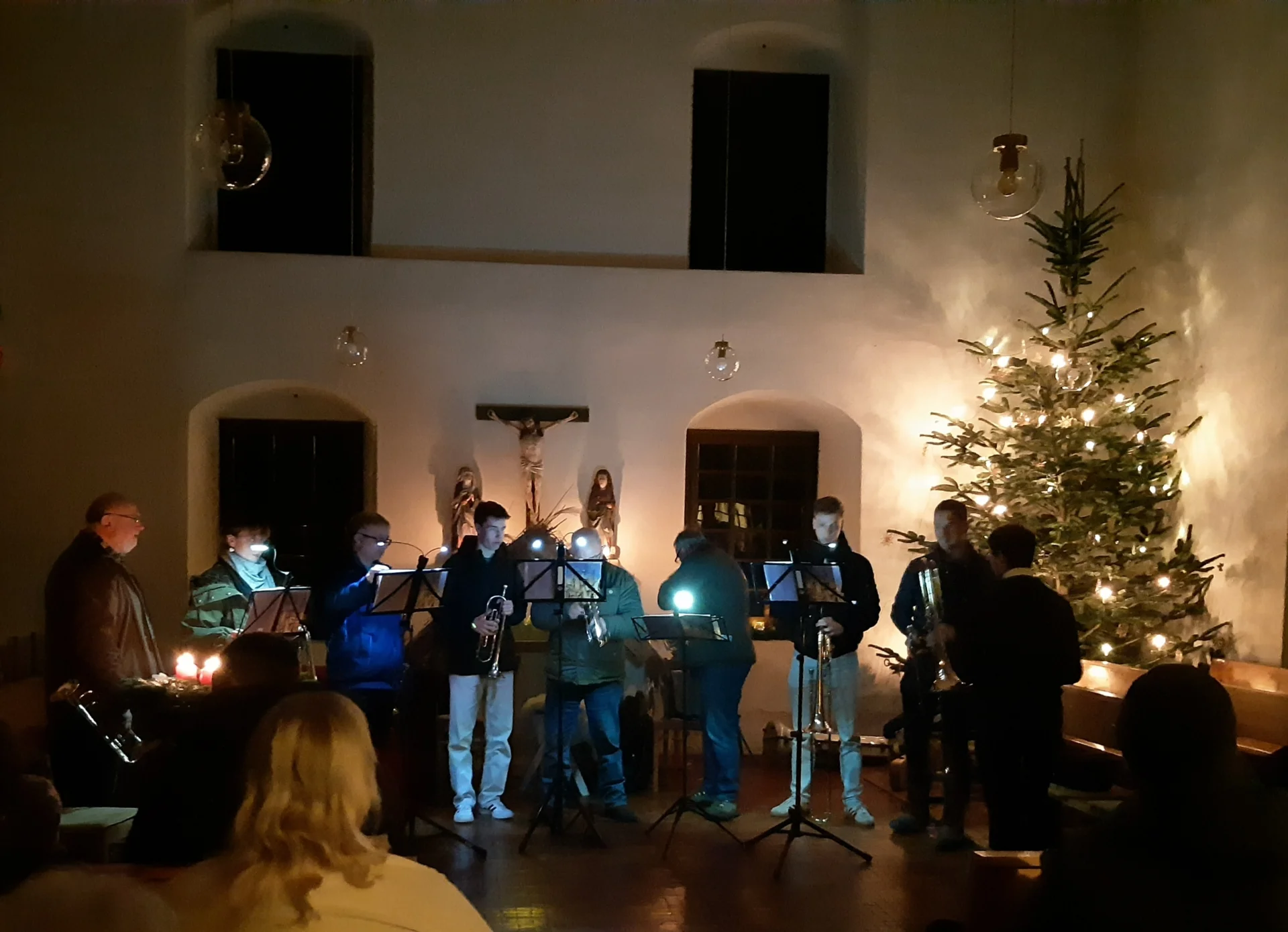 Bild: Posaunenchor in der Kapelle