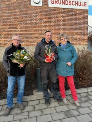 Begr&uuml;&szlig;ung unseres neuen Hausmeisters, Herrn Schwartze 
