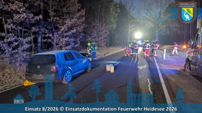 Foto des Albums: Einsatz 8/2026 | VU PKW - PKW | B246 OV Gräbendorf - Prieros