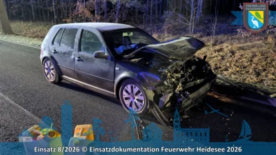 Foto des Albums: Einsatz 8/2026 | VU PKW - PKW | B246 OV Gräbendorf - Prieros