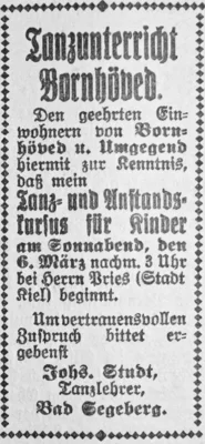 Tanzschule Bornh&ouml;ved, SKTB 23 02 1926 