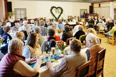 Begr&uuml;&szlig;ung zur 75-ahr-Feier beim Landfrauenverein Bornh&ouml;ved und Umgebung 