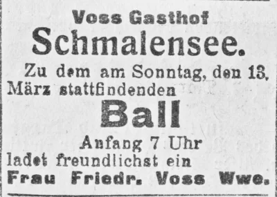 Ball bei Frau Vo&szlig;, SKTB 09 03 1921 