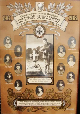 Gedenktafel f&uuml;r Schmalenseer Gefallene von 1921 