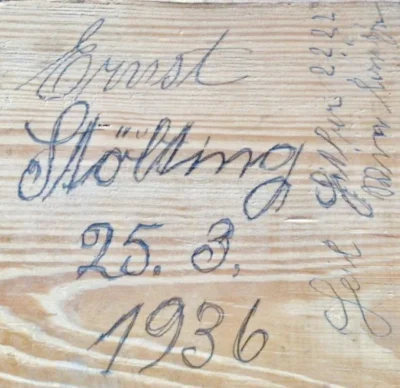 Ernst St&ouml;lting-Signatur und Kommentar vom 25 03 1936 