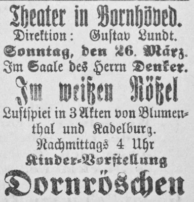 Theater in Bornh&ouml;ved, SKTB 26 03 1911 