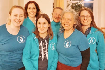 Der VVV-Vorstand - Mareike Grenke, Karolin van het Loo, Sandra Pinkowski, Doreen Saggau, Katharina Kirstein, Imke Wysokinski 