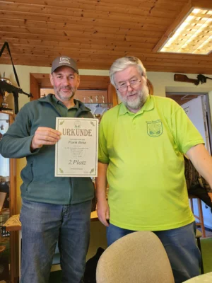 2. Platz Pistole 9mm Herren III Frank Birke 