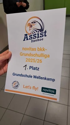 Foto des Albums: 1. Platz bei der Novitas BKK-Grundschulliga