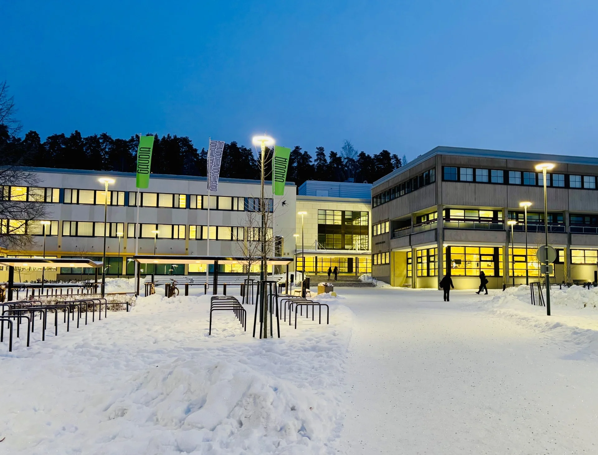 Bild: Schulgebäude der Lahden lukio Gaudia High School