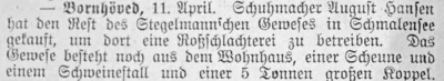Eine Rossschlachterei f&uuml;r Schmalensee, SKTB 13 04 1906 