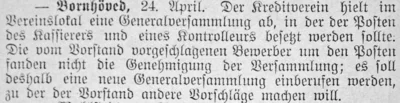 Kreditverein Bornh&ouml;ved - Kandidaten abgelehnt, SKTB 26 04 1906 
