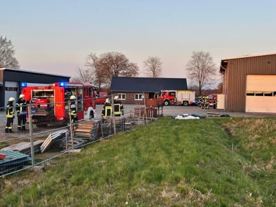 Blick ins Einsatzobjekt Firma Hippe 