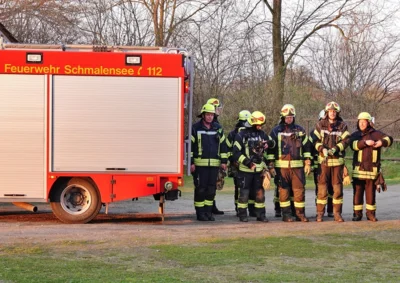 Wehr Schmalensee am Einsatzort 