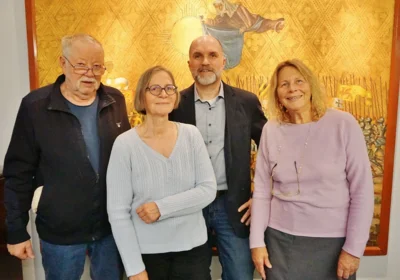 Vorstand - Dietrich Schwarz (v l ), Christiane Schl&uuml;ter, Christian Detlof, Hanne-Ursel Schl&uuml;ter 