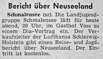 Dia-Vortrag bei der Landjugend, SZ 13 05 1971 