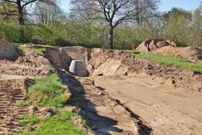 Blick in einen Stichweg 