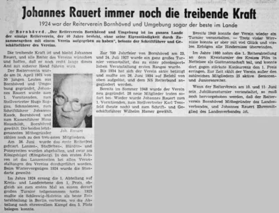 Reiterverein Bornh&ouml;ved 40 Jahre alt, SZ 18 05 1961 
