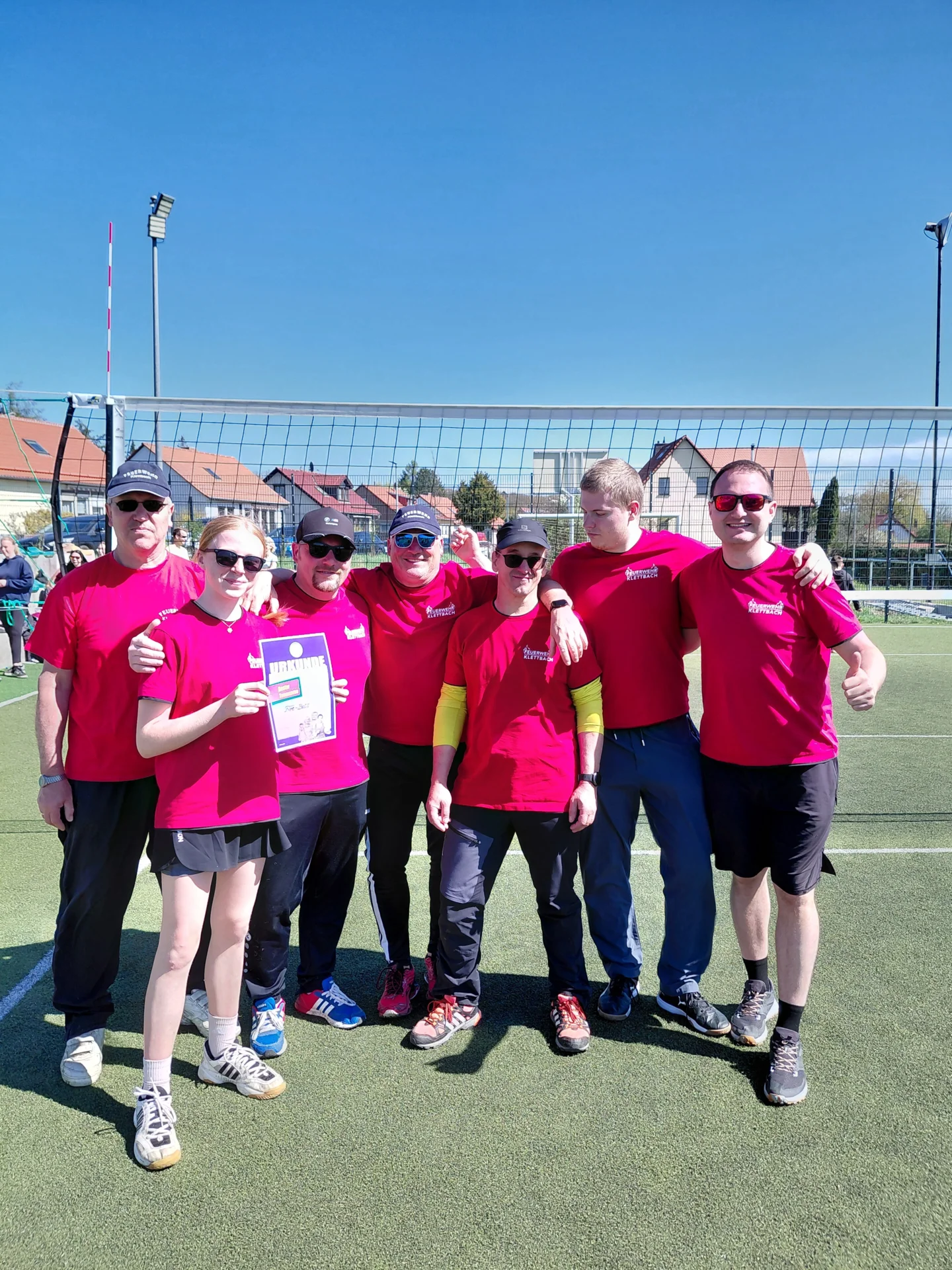 Bild: Die Fire-Balls (bester Teamname)