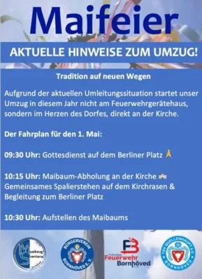 Maifeier Bornh&ouml;ved - Umzug 