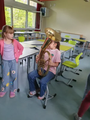 Foto des Albums: Besuch des Musikvereins Wollbach im Schulhaus Hollstadt
