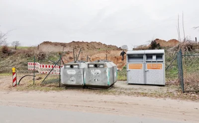 So sah es bisher am Containerplatz aus 