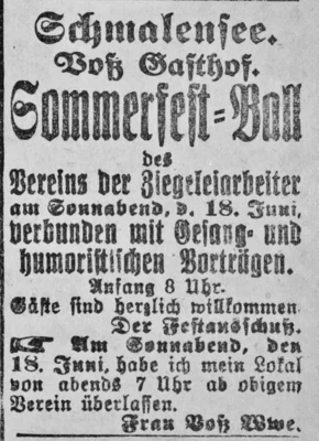19210612SKTB Sommerfest der Ziegeleiarbeiter, SKTB 12 06 1921 