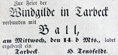 Tarbeker Windgilde, SKWB 03 06 1876 